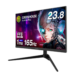 グリーンハウス 23．8型ワイドゲーミング液晶ディスプレイ ブラック GH-GLCC238B-BK-イメージ2