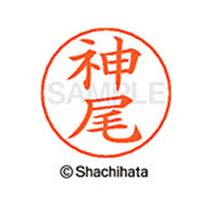シヤチハタ ネームペン用ネーム シルバー 既製 神尾 FC46534-X-GPS-0763-イメージ1