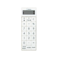 dretec/時計付電卓バイブタイマー CL-126WT FC460XX-2709890