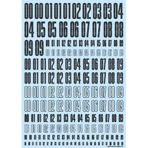 ハイキューパーツ CNDデカール ナンバー ダークグレー(1枚入) HIQCNDデカ-ルナンバ-ダ-クグレ- ハイキューパーツ CNDデカール ナンバー ダークグレー(1枚入) HIQCNDデカ-ルナンバ-ダ-クグレ-