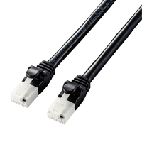 エレコム Cat6A LANケーブル(1．0m) ブラック LD-GPAT/BK10