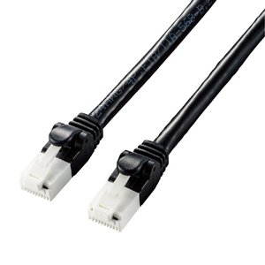 エレコム Cat6A LANケーブル(1．0m) ブラック LD-GPAT/BK10-イメージ1