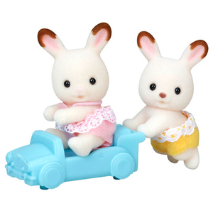 エポック社 シルバニアファミリー ウ-76 ショコラウサギのふたごちゃん ｼﾖｺﾗｳｻｷﾞﾉﾌﾀｺﾞﾁﾔﾝｳ-76-イメージ1