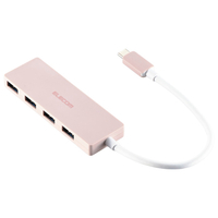 エレコム USB Type-C 4ポートUSB5Gbpsハブ ピンク U3HC-H040PN