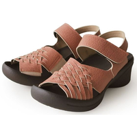 リゲッタ 編み込みベルトサンダル コーラル M(23.0～23.5) FCF605J-65-9397-78