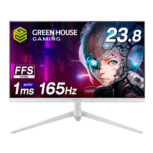 グリーンハウス 23.8型ワイドゲーミング液晶ディスプレイ ホワイト GH-GLCC238B-WH グリーンハウス 23.8型ワイドゲーミング液晶ディスプレイ ホワイト GH-GLCC238B-WH