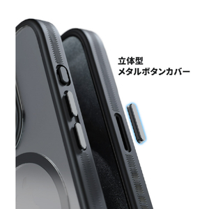 miak iPhone 16 Plus用レンズガード一体型MagSafe対応クリアケース ピンク MA27197I16PL-イメージ11