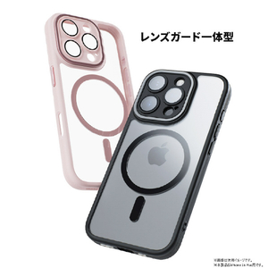 miak iPhone 16 Plus用レンズガード一体型MagSafe対応クリアケース ピンク MA27197I16PL-イメージ8