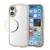 エレコム iPhone17用TOUGH SLIM LITE ケース フレームカラー メタルステッカー付 ベージュ PM-A25ATSLFCBE-イメージ2