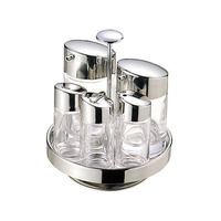 大塚硝子店 #900 五本立 カスターセット ガラス製 FC951LE-1991400