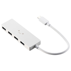 エレコム USB Type-C 4ポートUSB5Gbpsハブ しろちゃん U3HC-H040WF エレコム USB Type-C 4ポートUSB5Gbpsハブ しろちゃん U3HC-H040WF