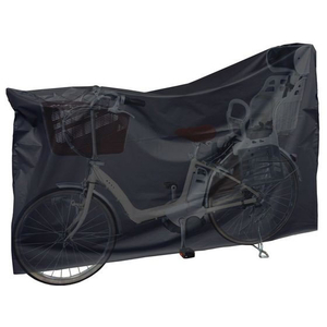 キャプテンスタッグ 自転車カバー 電動アシスト車向け ブラック FCF065N-Y-3266-イメージ1