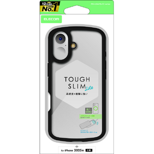 エレコム iPhone17用TOUGH SLIM LITE ケース フレームカラー メタルステッカー付 ブラック PM-A25ATSLFCBK エレコム iPhone17用TOUGH SLIM LITE ケース フレームカラー メタルステッカー付 ブラック PM-A25ATSLFCBK
