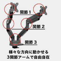 Pixio PS2D モニターアーム デュアル 黒 PS2SD デュアルモニターアーム / ブラック | Pixio