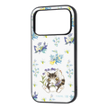 レイ・アウト iPhone 18 Pro用 / 17 Pro用 / 猫のダヤン / maru 衝撃吸収 バンパー ハイブリッドケース / ダヤン_朝露の森 RJ-IP58K4TB/DY6