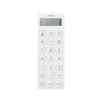 dretec/時計付電卓タイマー ホワイト CL-130WT FC461XX-2709865