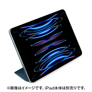 Apple 11インチiPad Pro(第4世代)用Smart Folio マリンブルー MQDV3FE/A-イメージ2