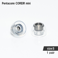 日本ディックス Pentaconn COREIR mini STAINLESS STEEL Sサイズ 1ペア Black PTM11-S