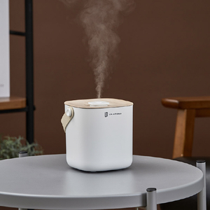 Life on Products 充電式ボックス型加湿器 -Premium WOOD- Life on Products ホワイトウッド LCAHF014-WW-イメージ2