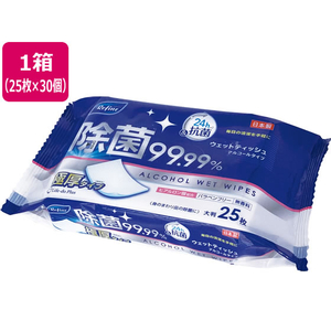 Ｌｉｆｅ－ｄｏ．Ｐｌｕｓ リファイン 極厚アルコール除菌ウェットティッシュ 25枚30個 FC486TC-イメージ1
