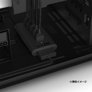 NZXT Internal USB Hub(gen3) デジタルコンポーネント用USB2．0拡張 ブラック AC-IUSBH-M3-イメージ6