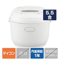 アイリスオーヤマ ジャー炊飯器(5．5合炊き) ホワイト RC-MDA50-W