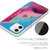 Dparks iPhone 13 Pro用ソフトクリアケース パステルカラー PINKBLUE DS21199I13P-イメージ3