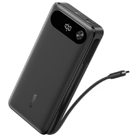 Anker Power Bank(20000mAh 87W Built-In USB-C ケーブル) ブラック A1383N11