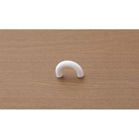 光 アイテック 丸棒ハンドル 45mm 白 FCM0407-KMH-45