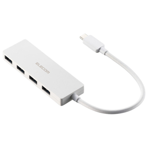 エレコム USB Type-C 4ポートUSB5Gbpsハブ ホワイト U3HC-H040WH-イメージ1