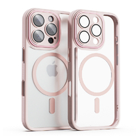 miak iPhone 16 Pro Max用レンズガード一体型MagSafe対応クリアケース ピンク MA27199I16PM