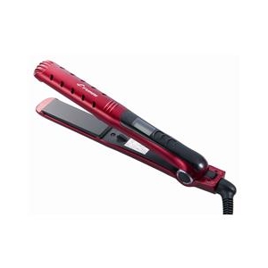 タオルドライの状態でも使えるヘアアイロン! 朝の忙しい時間にもピッタリ。 ●濡れた髪でもそのまま使えるので、わずかな時間でセットが思いのままに! ●プレート温度は約130℃～230℃まで設定でき、一目