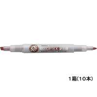 ゼブラ 蛍光オプテックス2 EZ 茶 10本 1箱(10本) F883595-WKT11-E