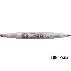 ゼブラ 蛍光オプテックス2 EZ 茶 10本 1箱(10本) F883595-WKT11-E-イメージ1
