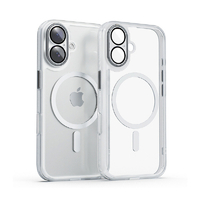 miak iPhone 16用レンズガード一体型MagSafe対応クリアケース スモーキークリア MA27200I16