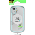 エレコム iPhone17用TOUGH SLIM LITE ケース フレームカラー メタルステッカー付 ブルー PM-A25ATSLFCBU
