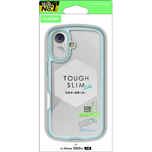 エレコム iPhone17用TOUGH SLIM LITE ケース フレームカラー メタルステッカー付 ブルー PM-A25ATSLFCBU エレコム iPhone17用TOUGH SLIM LITE ケース フレームカラー メタルステッカー付 ブルー PM-A25ATSLFCBU