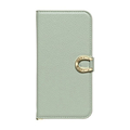 NATURAL design iphone15/14/13用手帳型ケース Orfe ミントグリーン IP23-61-ORF02