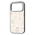 レイ・アウト iPhone 18 Pro用 / 17 Pro用 / ミッフィー / maru 衝撃吸収 バンパー ハイブリッドケース / フラワー RJ-BP58K4TB/MF49
