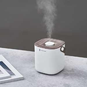 Life on Products 充電式ボックス型加湿器 -Premium WOOD- Life on Products グレージュウッド LCAHF014-GW-イメージ3