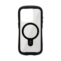 Hamee iPhone 15 Pro用強化ガラスクリアケース iFace Reflection Magnetic ブラック 41-962008