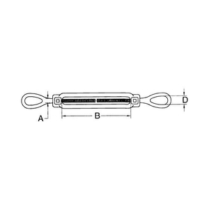 エスコ ターンバックル Eye&Eye ステンレス製 8.0mm FCY8434-EA638KH-3-イメージ2
