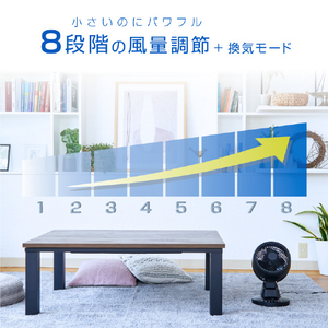 ユアサプライムス DCモーター搭載リモコン付サーキュレーター ブラック YCL-D1536EFR(K)-イメージ12