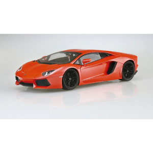 アオシマ 1/24 プリペイントモデル No．1-A '11 ランボルギーニ アヴェンタドール オレンジパール Aﾌﾟﾘﾍﾟｲﾝﾄﾓﾃﾞﾙ1AﾗﾝﾎﾞﾙｷﾞﾆOP-イメージ2