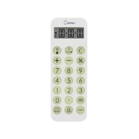 dretec/電卓・ライト付バイブタイマー ホワイト CL-131WT FC462XX-2708320