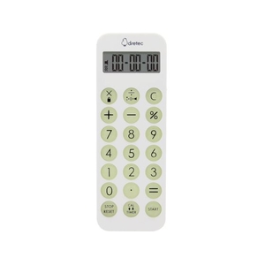 dretec/電卓・ライト付バイブタイマー ホワイト CL-131WT FC462XX-2708320-イメージ1