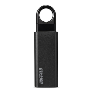 BUFFALO USB3．1(Gen1)/USB3．0対応 ノック式USBメモリー(64GB) ブラック RUF3-KS64GA-BK-イメージ1