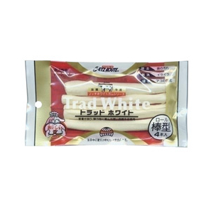 ペッツルート トラッドホワイトガム棒 4本入り ﾄﾗﾂﾄﾞﾎﾜｲﾄｶﾞﾑﾎﾞｳ4ﾎﾝ-イメージ1