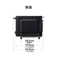 ツインバード DR-E220B センサー付フラットオーブンレンジ ブラック