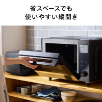 ツインバード DR-E220B センサー付フラットオーブンレンジ ブラック